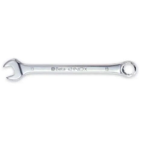 Beta 42INOX Chiave combinata a forchetta e poligonale - 18x18