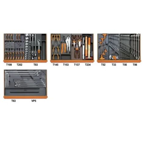 Beta 5904VA/T Assortimento autoriparazione in moduli rigidi 102 Pz.