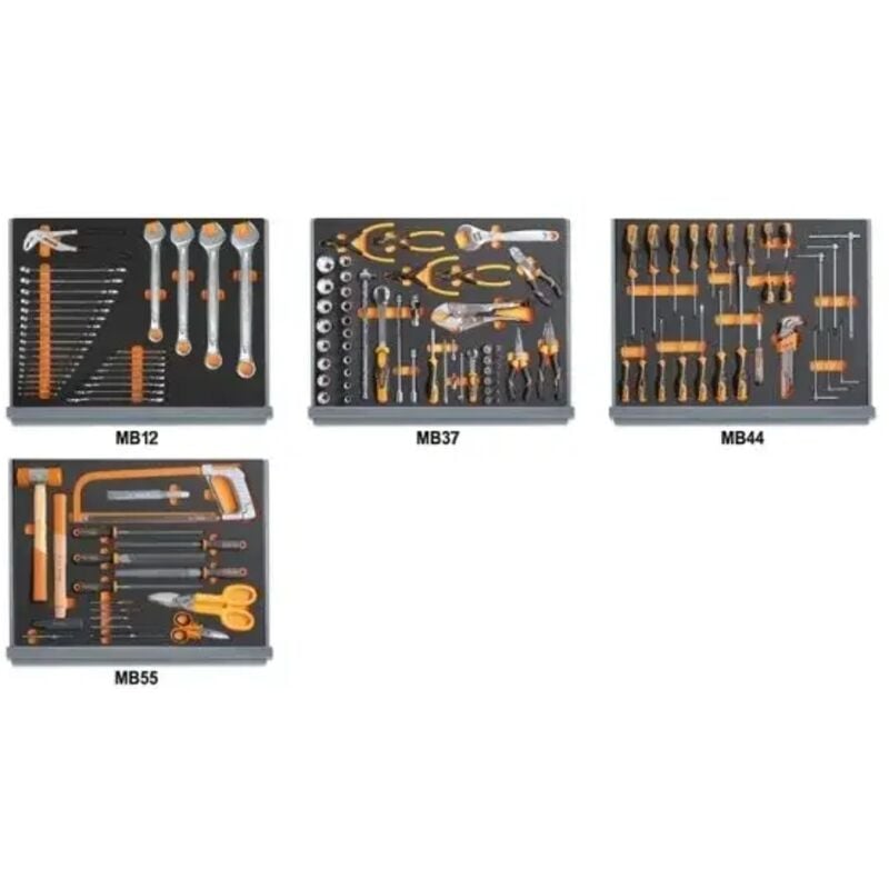 Beta - 5935VI/2MB Assortiment d'outils de maintenance industrielle thermoformés 133 Pcs.