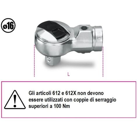 BETA 614 - Cricchetti reversibili per barre dinamometriche