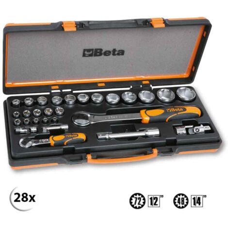 Beta 902A/C22 Assortimento chiavi a bussola in valigetta 28 Pz.