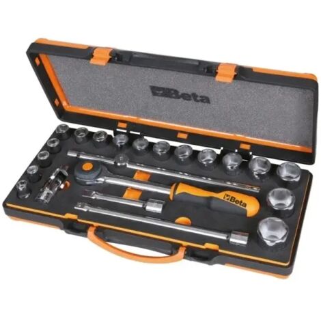 Beta 920A/C17MR Assortimento di bussole 1/2" in valigetta 22 Pz.