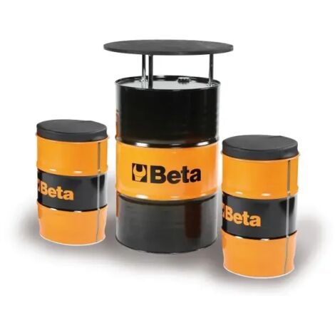 Beta 9565k Arredi con fusto set tavolo con 2 sedute in lamiera