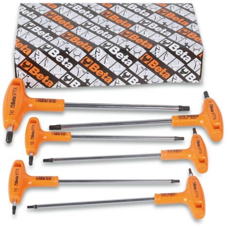 Beta 97TTX/S6 jeu de clés à douilles torx mâles avec poignée