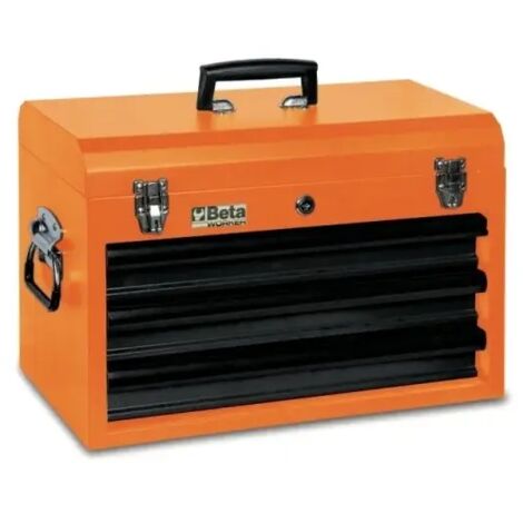 Beta – Boîte à outils portable 3 tiroirs – Compartiments 435x210x50 mm – Serrure centralisée – Poignée rétractable – Dimensions 51x26,8x35 cm