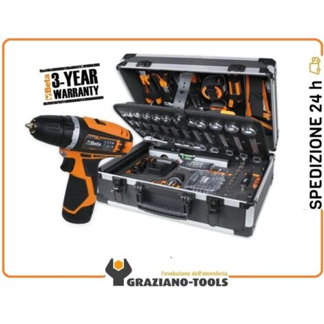 Beta BW 2056E 12V/19P Valigia portautensili con assortimento 147 Pz. ed avvitatore 12 V
