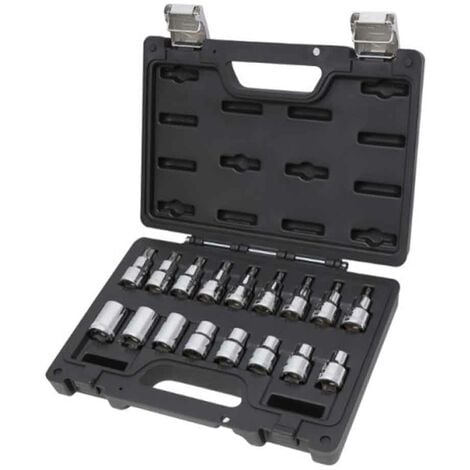 BETA TOOLS Beta BW 923E-FTX/C17 Set di 17 chiavi a bussola per viti con profilo Torx in cassetta di plastica