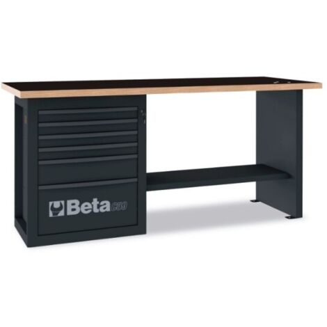 Beta C59A Banco da lavoro Endurance con cassettiera - Antracite