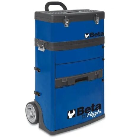 BETA Chariot porte-outils 2 modules superposables - C41H-4100H - Bleu clair