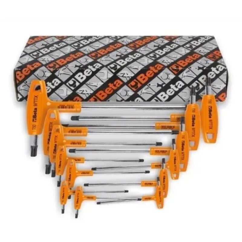 Beta - 97TTX/S8 Jeu de clés mâles Torx avec poignée 8 pcs.