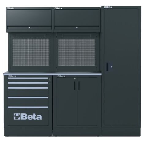 Beta Combinazione Arredo officina RSC50 Automotive Con Assortimento di 223 Utensili Omaggio