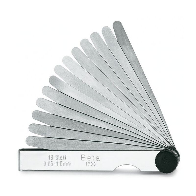 Beta - jauge d'épaisseur métrique 13 lames 0,05-1 1708/13