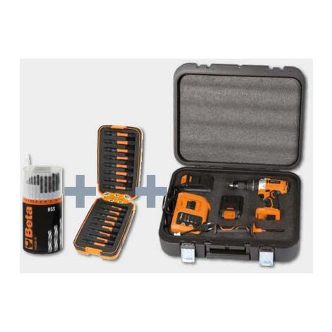 Beta Kit Trapano Avvitatore A Percussione 20V Con 35 Accessori