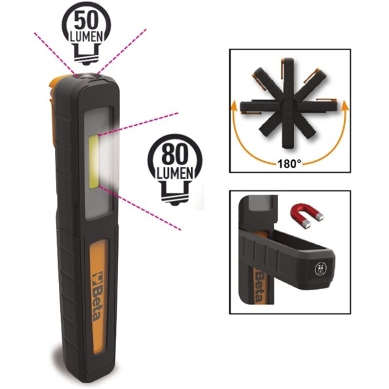 Beta Tools - Lampe stylo led rechargeable beta 1838p - 50/80