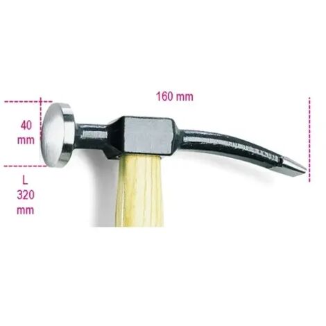 BETA MARTELLO PER CARROZZIERI TESTA TONDA E PENNA D.40MM