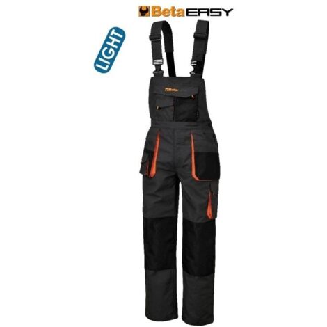 BETA Salopette Easy Twill 180gr Grey Taglia XS