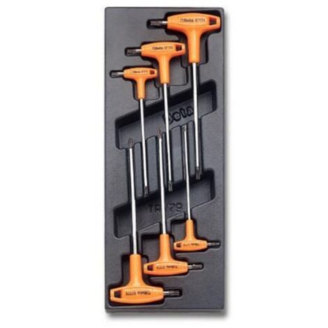 Beta T55 Chiavi a t torx con termoformato rigido