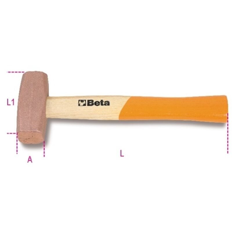 Tête de maillet en cuivre bêta 1385 - 1500