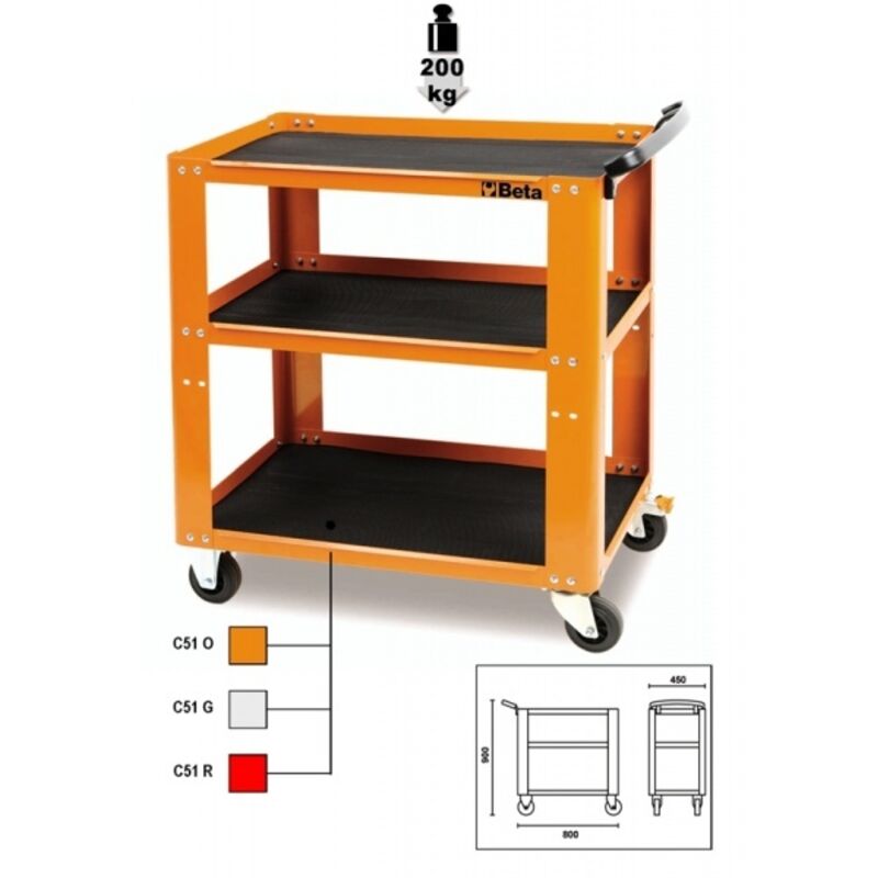 Lumière pour chariot beta c51 - Orange