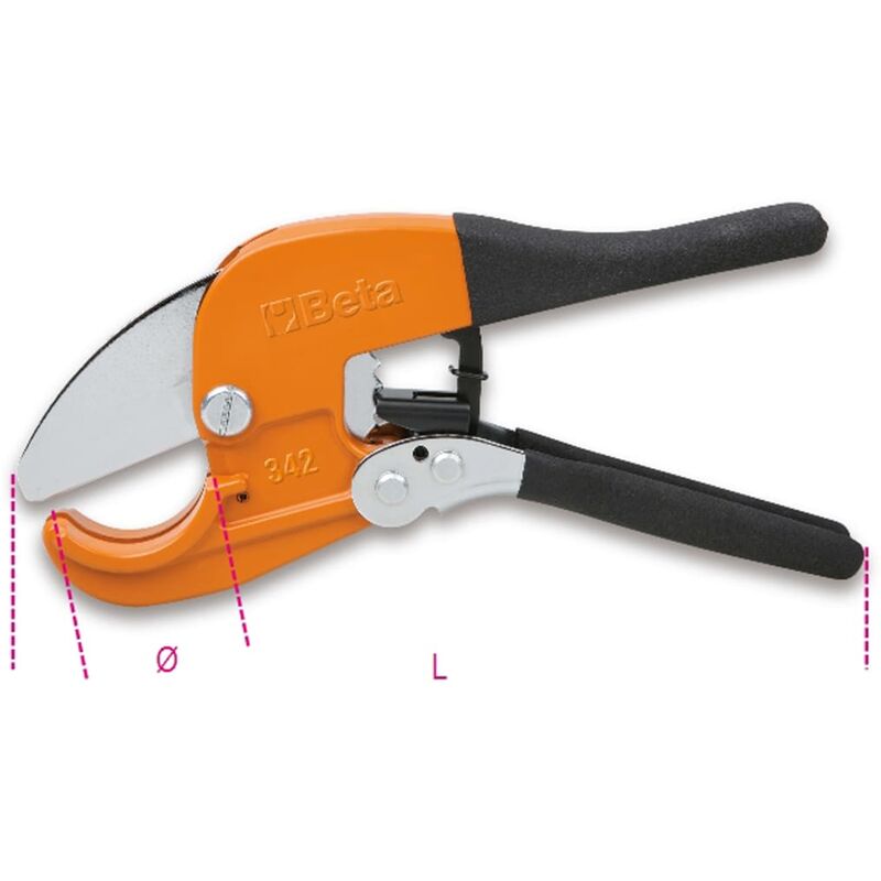 

Cizallas de trinquete para tubos de plástico 342 - Beta Tools