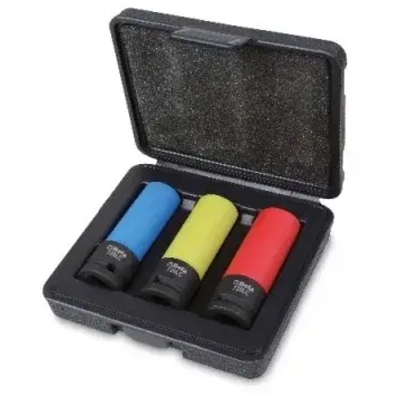 Beta - 720LC/C3 Jeu de douilles colorées 1/2' pour écrous de roue 3 pcs.
