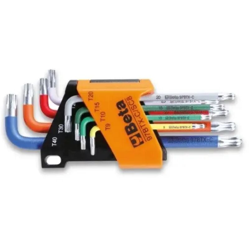 Beta - 97BTX-C/SC8 Set de clés mâles Torx à bille 8 pcs.