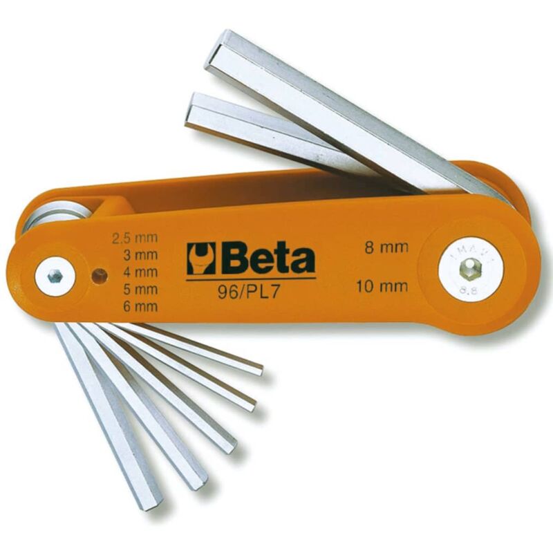

Beta Tools Juego de llaves hexagonales acodadas 96/BG7 cromada