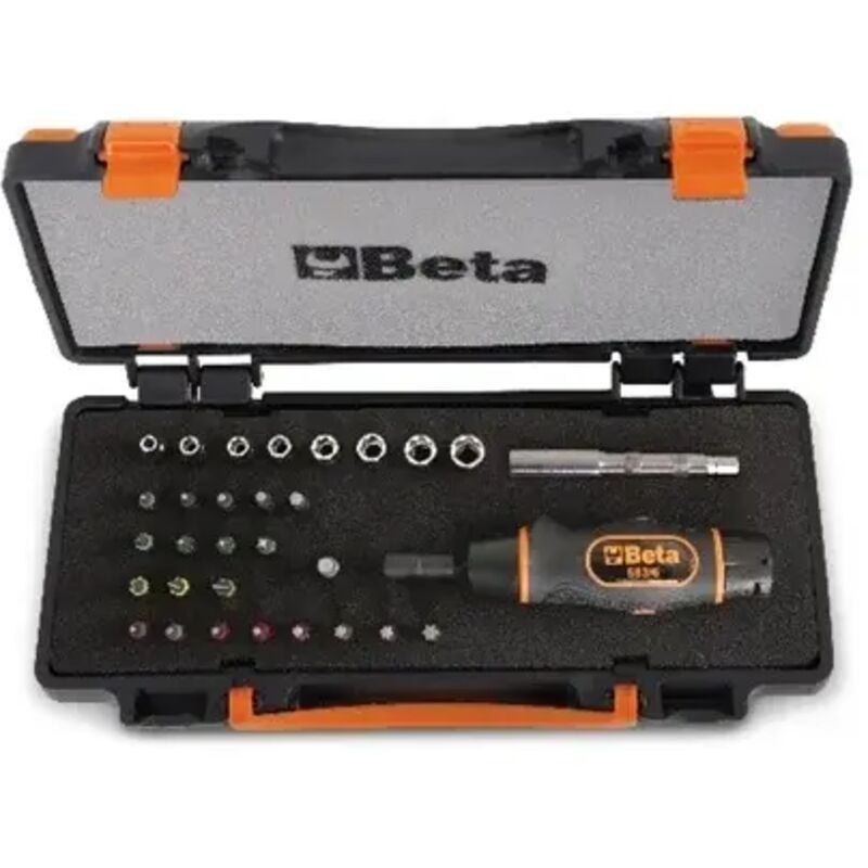 Tournevis dynamométrique Beta 583/c31 avec accessoires - 1.2-6 Nm