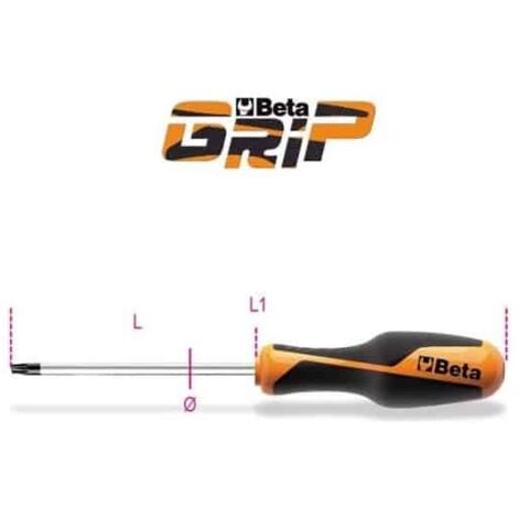 BETA Tournevis pour vis Torx® BETAGRIP - 1267TX - 80 mm - T-10 - Torx