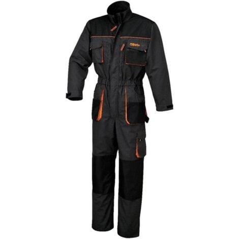 BETA Tute da Lavoro Easy Canvas Grigio Taglia S Abbigliamento Professionale Resistente Traspirante per Comfort e Sicurezza in Ambienti di Lavoro