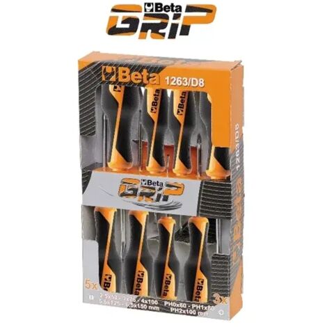 Betagrip set de tournevis Phillips beta 1263/d6 - 6 pcs.
