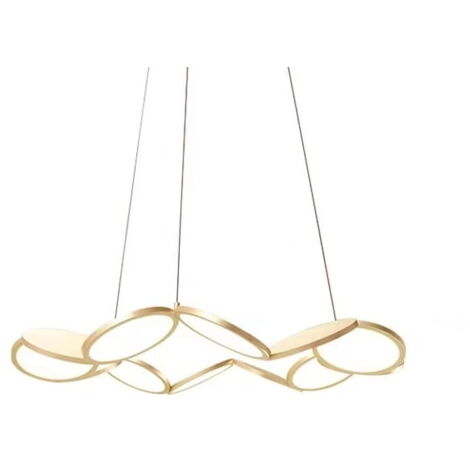 Betaspots – moderner goldener LED-Kronleuchter 81 cm