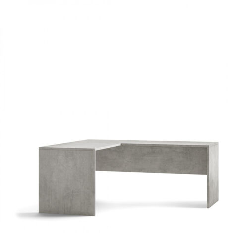 Beton Cemento escritorio moderno esquina izquierda 180x169x h76 cm