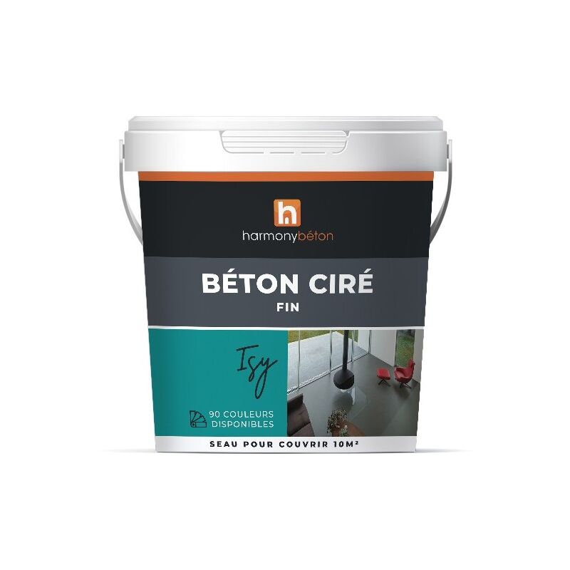 Harmony Beton - Béton ciré prêt à l'emploi fin - 30.Plomb 5 kg - Harmony Béton