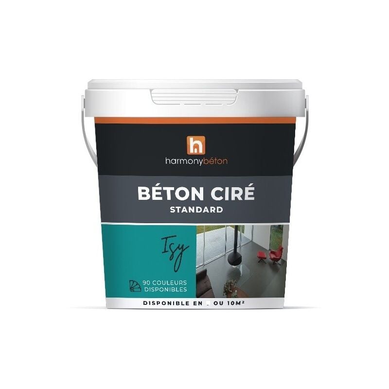 Harmony Beton - Béton ciré prêt à l'emploi standard - 78.Bleu dragée 10 kg - Harmony Béton