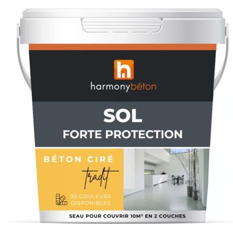 Béton ciré sol - Kit complet forte protection  - Béton TRADIT 2 m² Mate BC19