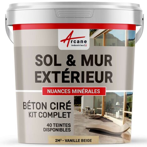 BETON CIRE TRES HAUTE RESISTANCE - béton ciré extérieur pour sols, murs, terrasses, balcons, escaliers extérieurs