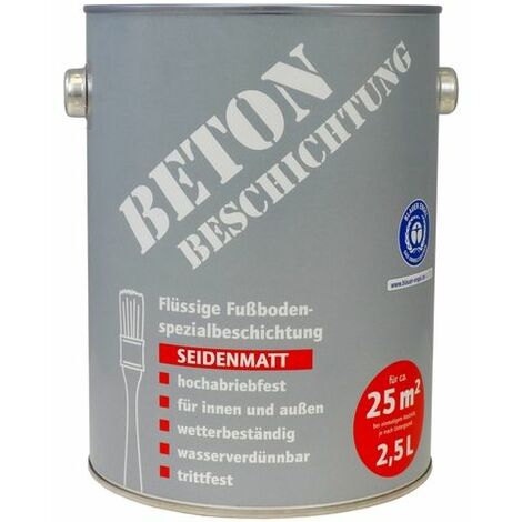 Betonbeschichtung 2,5 l, kieselgrau, seidenmatt
