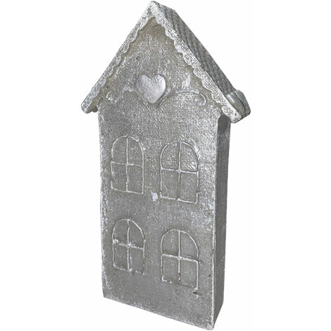 Betonfigur Miniaturhaus - handgefertigte Dekoration für Garten und Haus