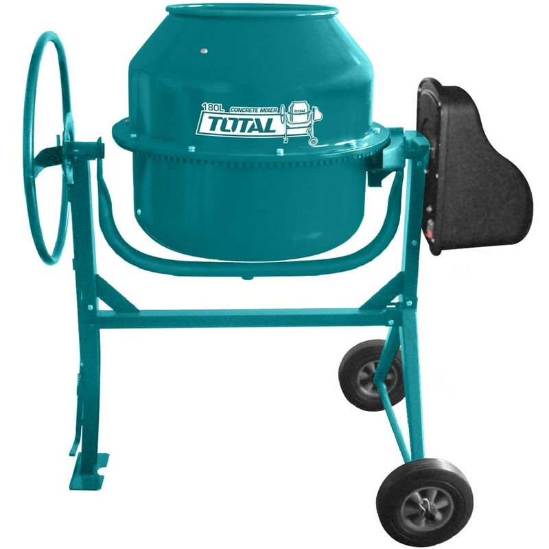 Tooltek Betoniera Elettrica 180l 800w Impastatrice Miscelatore Ceme...