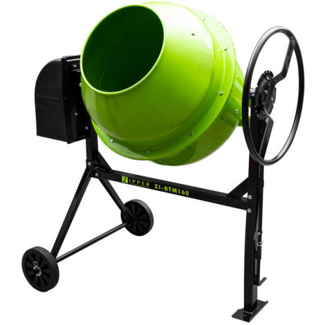 BETONNIERE ELECTRIQUE 160LT PORTABLE BETON MORTIER ZIPPER ZI-BTM160