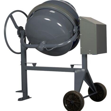 Bétonnière semi-pro électrique 180 litres – Moteur 700W – Cuve 160 litres – Pour chantiers humides et terrains accidentés