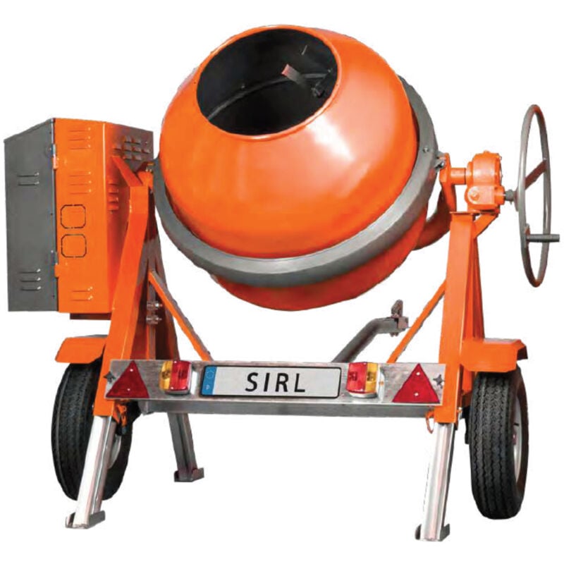 Sirl - Bétonnière thermique professionnelle tractable BP400R evo plus Honda gx 160 - B.40999.2005