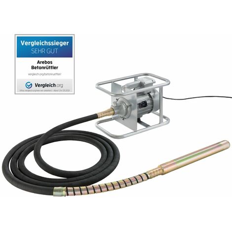 Betonrüttler 1500 W, 6 m - Rüttelflasche Handrüttler Innenrüttler Flaschenrüttler