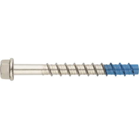 Betonschraube mit sechskantigem Kopf - Doppelmetallspitze - Edelstahl A4 Ø8 x 90 - Packung mit 25