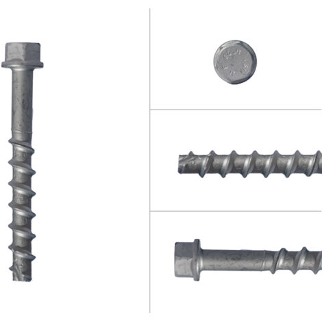 Betonschrauben Verzinkt M8 x 100 mm Sechskantkopf SW13 - Karton a