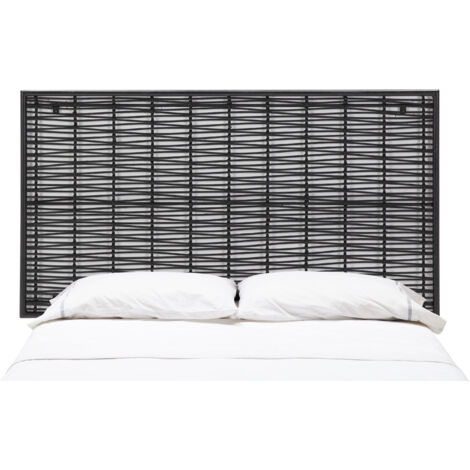 Bett des Bettes 160x3x90 Metall/Black Wicker Möbel/Betten/Bettköpfe alle Stile, um zu Hause eine Note zu verleihen