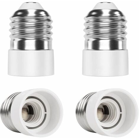 BETT E27 à E14 Adaptateur adaptateur de douille 4 pièces Convertisseur de douille de base de lampe de haute qualité pour ampoules LED amp Incandescent &amp Ampoules fluocompactes
