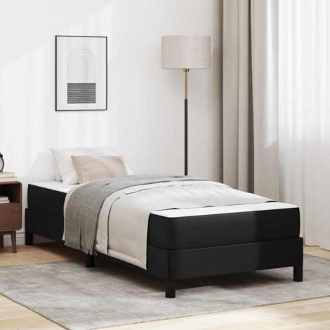 Bett Schwarz 80 x 200 cm Kunstleder vidaXL