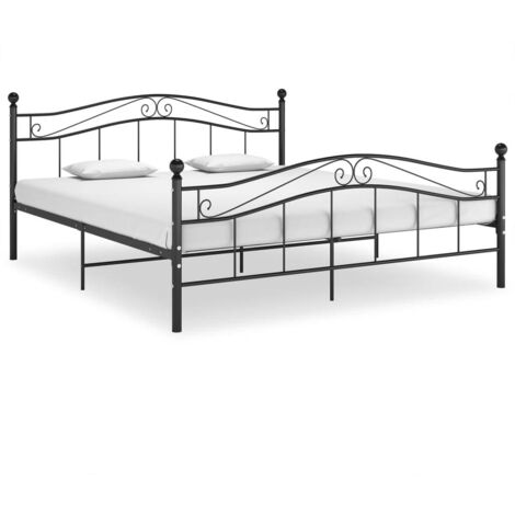 Bett Schwarz Metall 200x200 cm vidaXL